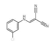 Propanedinitrile,2-[[(3-chlorophenyl)amino]methylene]- Structure