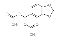 Methanediol,1-(1,3-benzodioxol-5-yl)-, 1,1-diacetate structure