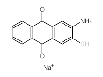 3-amino-2-sulfanyl-anthracene-9,10-dione Structure