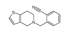 2-(6,7-dihydro-4H-thieno[3,2-c]pyridin-5-ylmethyl)benzonitrile结构式