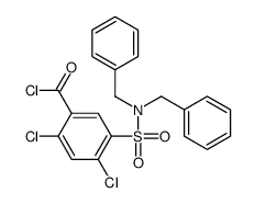 2,4-dichloro-5-(dibenzylsulfamoyl)benzoyl chloride Structure