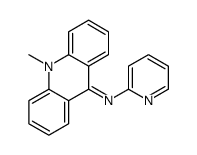 10-methyl-N-pyridin-2-ylacridin-9-imine结构式