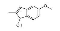 (9ci)-5-甲氧基-2-甲基-1H-茚-1-醇结构式