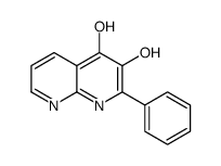 3-hydroxy-2-phenyl-1H-1,8-naphthyridin-4-one结构式