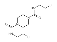 N,N-bis(2-chloroethyl)piperazine-1,4-dicarboxamide结构式