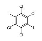 1,2,4,5-tetrachloro-3,6-diiodobenzene Structure