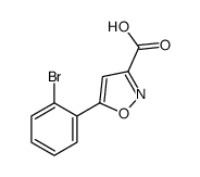 5-(2-BROMOPHENYL)-3-ISOXAZOLECARBOXYLIC ACID structure