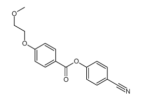 (4-cyanophenyl) 4-(2-methoxyethoxy)benzoate Structure