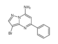 3-Bromo-5-phenylpyrazolo[1,5-a]pyrimidin-7-amine Structure