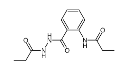 N-(2-(2-propionylhydrazinecarbonyl)phenyl)propionamide结构式