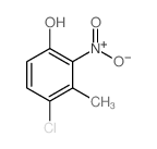 Phenol,4-chloro-3-methyl-2-nitro- structure