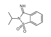 1,1-dioxo-2-propan-2-yl-1,2-benzothiazol-3-imine Structure