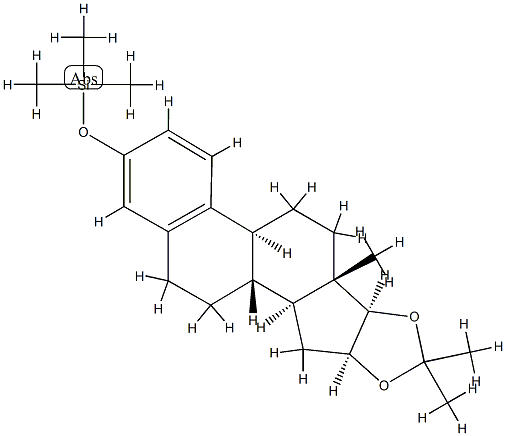 16β,17β-[Isopropylidenebis(oxy)]-3-(trimethylsiloxy)-1,3,5(10)-estratriene结构式