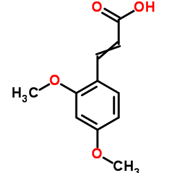 3-(2,4-Dimethoxyphenyl)acrylic acid structure