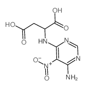 2-[(6-amino-5-nitro-pyrimidin-4-yl)amino]butanedioic acid结构式