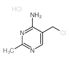 4-Pyrimidinamine,5-(chloromethyl)-2-methyl-, hydrochloride (1:1) structure