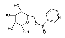 α-D-Glucopyranose 6-(3-pyridinecarboxylate)结构式