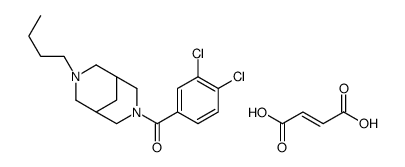 (7-butyl-3-aza-7-azoniabicyclo[3.3.1]nonan-3-yl)-(3,4-dichlorophenyl)methanone,(Z)-4-hydroxy-4-oxobut-2-enoate Structure
