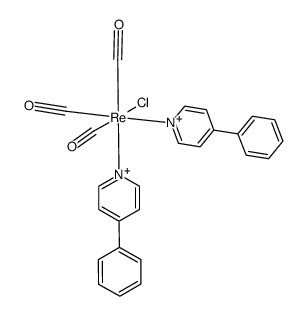 fac-ClRe(CO)3(4-phenylpyridine)2结构式