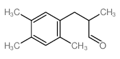 2-methyl-3-(2,4,5-trimethylphenyl)propanal structure