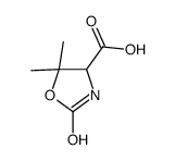 4-Oxazolidinecarboxylicacid,5,5-dimethyl-2-oxo-(9CI) Structure