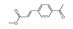(E)-3-(4-acetylphenyl)acrylic acid methyl ester结构式
