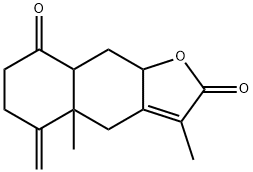 4a,6,7,8a,9,9a-Hexahydro-3,4a-dimethyl-5-methylenenaphtho[2,3-b]furan-2,8(4H,5H)-dione structure