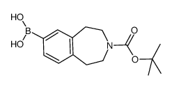 [3-[[(1,1-DIMETHYLETHYL)OXY]CARBONYL]-2,3,4,5-TETRAHYDRO-1H-3-BENZAZEPIN-7-YL]BORONIC ACID结构式