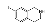 1,2,3,4-四氢-7-碘异喹啉结构式