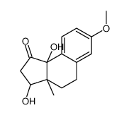 3,9b-dihydroxy-7-methoxy-3a-methyl-2,3,4,5-tetrahydrocyclopenta[a]naphthalen-1-one结构式