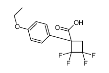 1-(4-ethoxyphenyl)-2,2,3,3-tetrafluorocyclobutane-1-carboxylic acid Structure