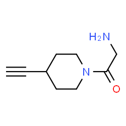 Piperidine, 1-(aminoacetyl)-4-ethynyl- (9CI) Structure