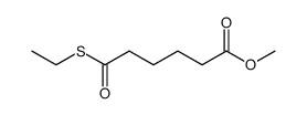 O-methyl S-ethyl thioladipate Structure