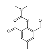 S-(2,6-diformyl-4-methylphenyl) N,N-dimethylcarbamothioate Structure