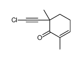 6-(2-chloroethynyl)-2,6-dimethylcyclohex-2-en-1-one Structure