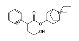 (8-ethyl-8-methyl-8-azoniabicyclo[3.2.1]octan-3-yl) 4-hydroxy-2-phenylbutanoate,bromide Structure