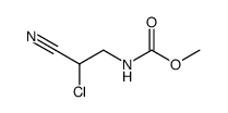 methyl (2-chloro-2-cyanoethyl)carbamate结构式