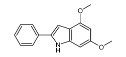 4,6-dimethoxy-2-phenyl-1H-indole Structure