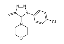 1-(4-chlorophenyl)-4,5-dihydro-4-methylene-5-morpholino-1,2,3-triazole结构式