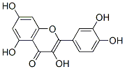 2-(3,4-dihydroxyphenyl)-3,5,7-trihydroxy-chromen-4-one结构式