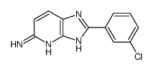 2-(3-chlorophenyl)-1H-imidazo[4,5-b]pyridin-5-amine结构式