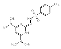 N-[4,6-bis(dimethylamino)-1,3,5-triazin-2-yl]-4-methyl-benzenesulfonohydrazide Structure