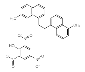 7-methyl-1-[2-(5-methylnaphthalen-1-yl)ethyl]naphthalene; 2,4,6-trinitrophenol结构式