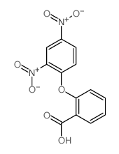 Benzoic acid, 2-(2,4-dinitrophenoxy)- (9CI) structure