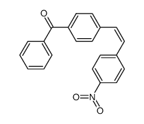 cis-4-(p-nitrostyryl)benzophenone结构式