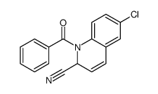 1-benzoyl-6-chloro-2H-quinoline-2-carbonitrile Structure