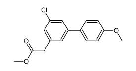 methyl 2-(5-chloro-4'-methoxy-[1,1'-biphenyl]-3-yl)acetate Structure