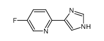 Pyridine, 5-fluoro-2-(1H-imidazol-4-yl)- (9CI) Structure