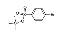 4-Brom-1-benzolsulfonsaeure-trimethylsilylester Structure