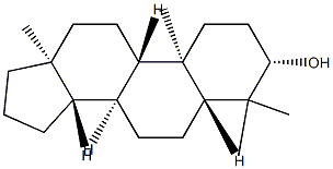 4,4-Dimethyl-5α-androstan-3β-ol结构式